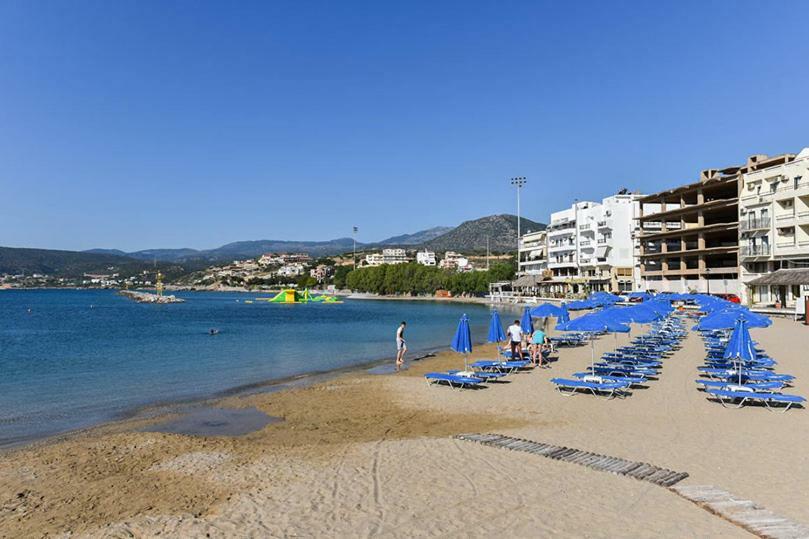 Stunning Seaview Town Apartment Agios Nikolaos  Luaran gambar