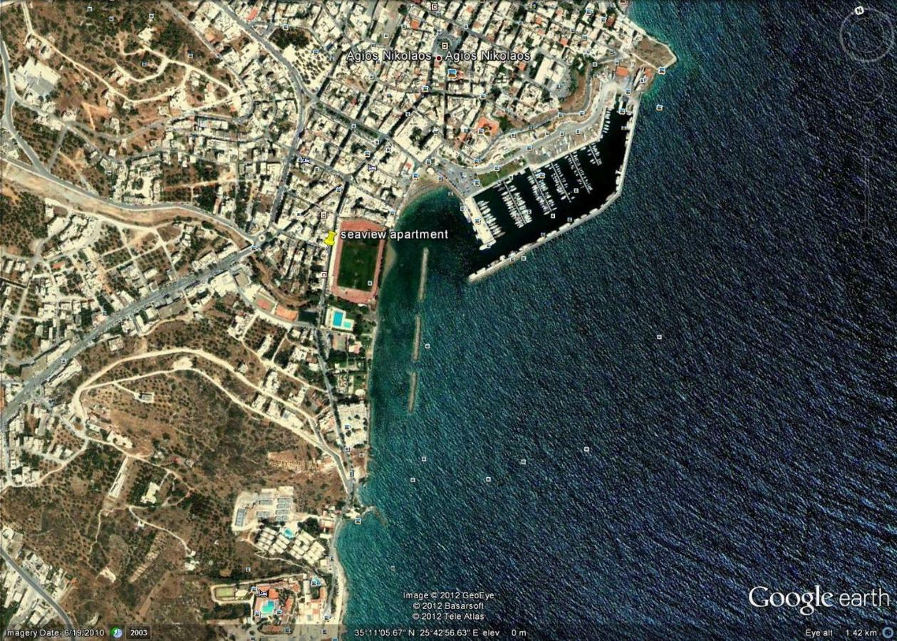 Stunning Seaview Town Apartment Agios Nikolaos  Luaran gambar