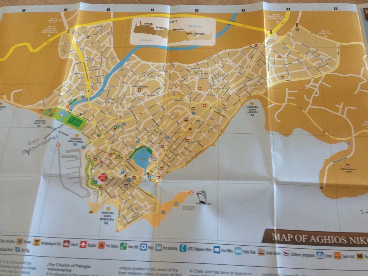 Stunning Seaview Town Apartment Agios Nikolaos  Luaran gambar